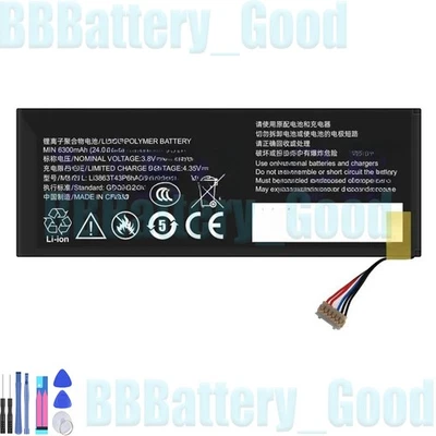 3.8V 6300MAH Battery for ZTE MF97V SPro2 Projector Li3863T43P6HA03715 New 1 PCS - Image 1 of 4