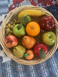 Vintage Kunstfrucht Mix Fake Realistisch Lebensecht Frucht Mix - 12 Stück - Bild 1 von 5