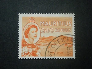 Mauritius QEII 1954 2r.50 orange SG304 FU - Bild 1 von 2