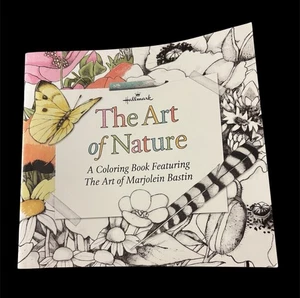 Hallmark The Art Of Nature Marjolein Bastin Coloring Book RARE NEW - Picture 1 of 11