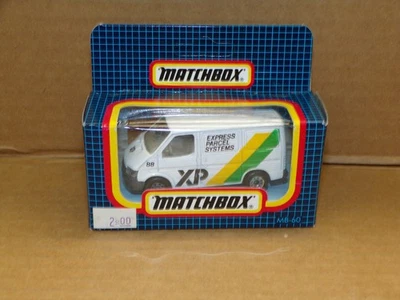 VINTAGE MATCHBOX MB-60 EXPRESS PARCEL SYSTEMS FORD TRANSIT ~ MINT IN OPEN BOX ! - Image 1 of 4