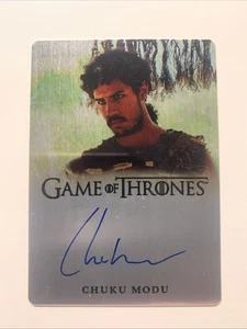 2024 Rittenhouse Game of Thrones Legends Realm Chuku Modu Aggo Metal Auto 50/55 - Picture 1 of 7