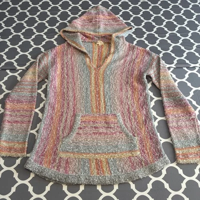 Sudadera con capucha Dobladillo e Hilo para mujer Baja Hippie Boho Playa Mediana Foto 1 de 4