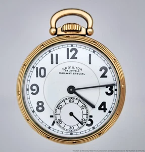 Schöne Hamilton 950B 23Jewel Railroad Taschenuhr 10k GF Gehäuse - Bild 1 von 4