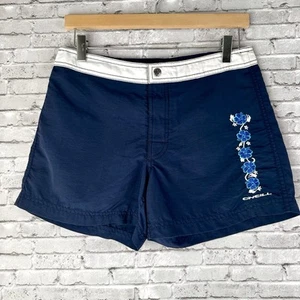 O’NEILL Y2K Surf Swim Shorts Blue and White Size Small Medium - Picture 1 of 5