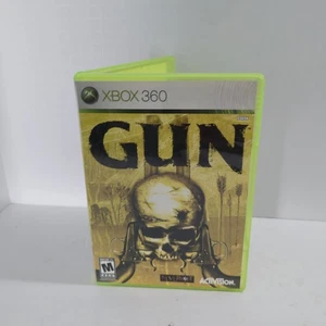 Gun (Microsoft Xbox 360, 2005) CIB Complete in Box Clean Disc Very Good - Picture 1 of 8