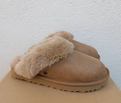 Zapatillas UGG CLASSIC SLIPPER II GAMUZA/PIEL DE OVEJA PUÑO, MUJER US 12/ EUR 43 ~NUEVAS EN CAJA Foto 1 de 4