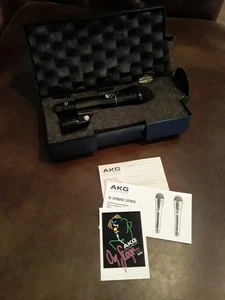 Vintage AKG Dynamic Hyper Cardioid Microphone with Case & More from 1990's - Picture 1 of 6