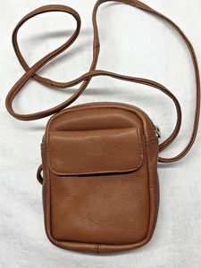 Mini Cartera Estuche Marrón Bandolera Bolso para el Hombro Gafas de Sol Minimalista - Imagen 1 de 11