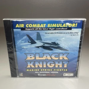 Black Knight Marine Strike Fighter simulatore di combattimento aereo WizardWorks gioco PC Rom - Foto 1 di 3