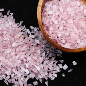100G trozos de cuarzo/piedra astillada de cristal de cuarzo rosa natural de piedra rosa - Imagen 1 de 6