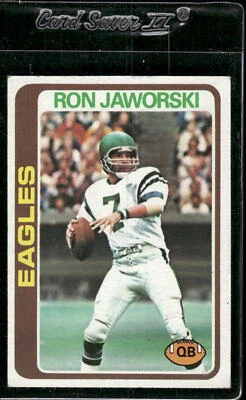 1978 Topps #449 Ron Jaworski - Image 1 of 2