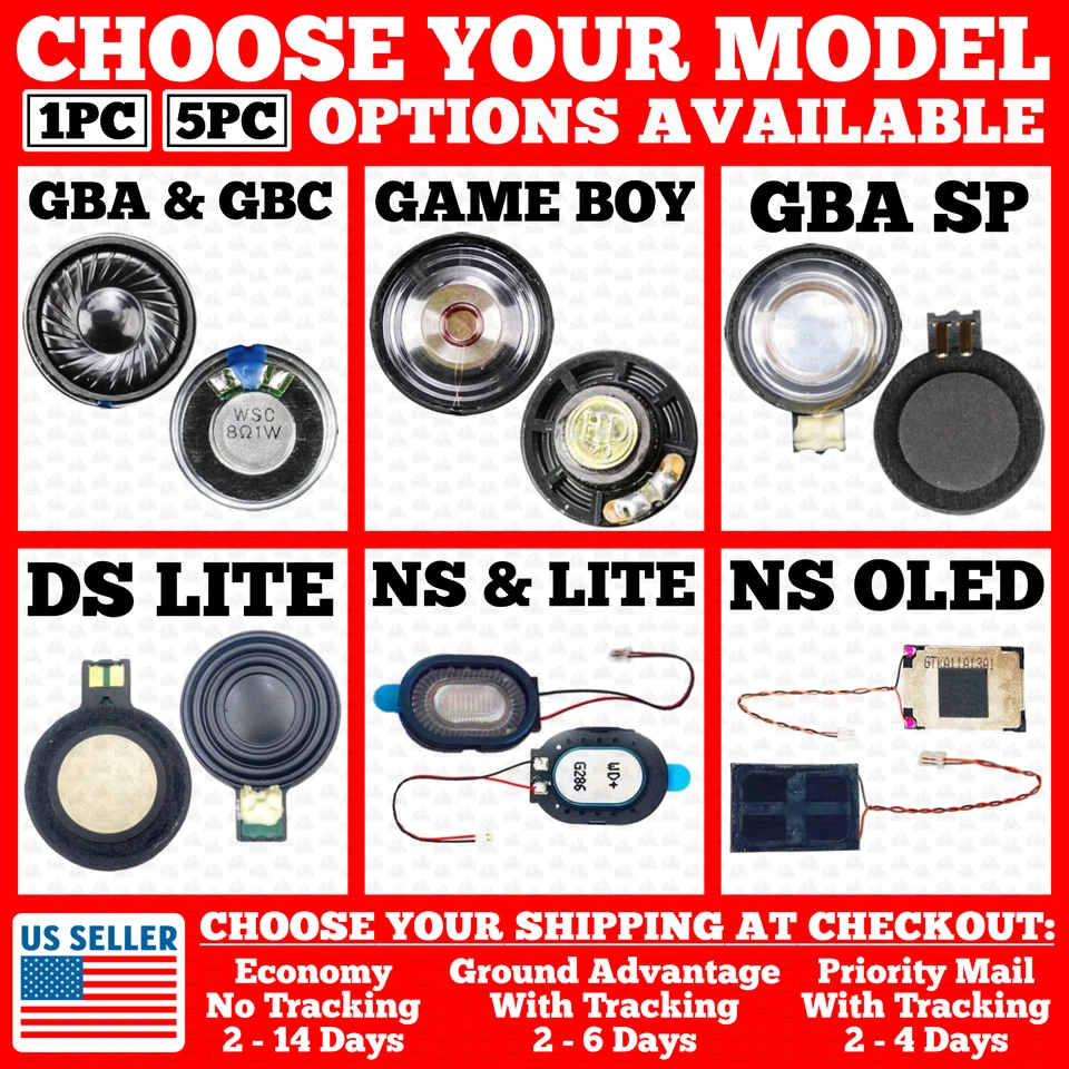 Speaker For Nintendo Switch/Lite/OLED/Game Boy/Color/Advance/GBC/GBA/SP/DS Lite