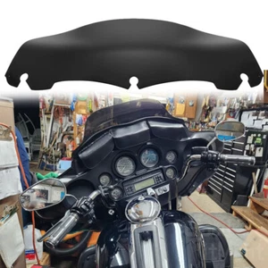 7 Inch Wave Windshield Windscreen Black For Harley Electra Street Glide 2014-24 - Picture 1 of 16
