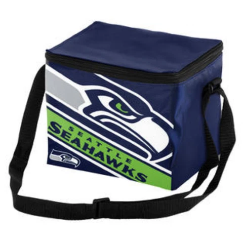 Seattle Seahawks Big Logo Lunch Bag Cooler (6 Pack ) Cover