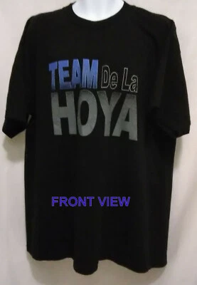 ORIGINAL TEAM DE LA HOYA SHIRT BLACK T-SHIRT XXL NEW 100% COTTON 395831 E138 - Image 1 of 3