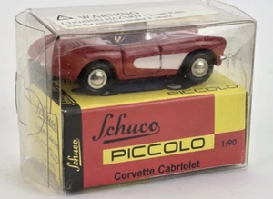 VTG Schuco Piccolo Chevrolet Corvette Cabriolet Convertible Red 1:90 Scale - Picture 1 of 10