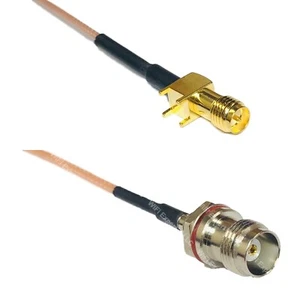 RG178 RP-SMA Female PCB to TNC Female Small Bulk Coax RF Cable USA-Ship - Picture 1 of 1