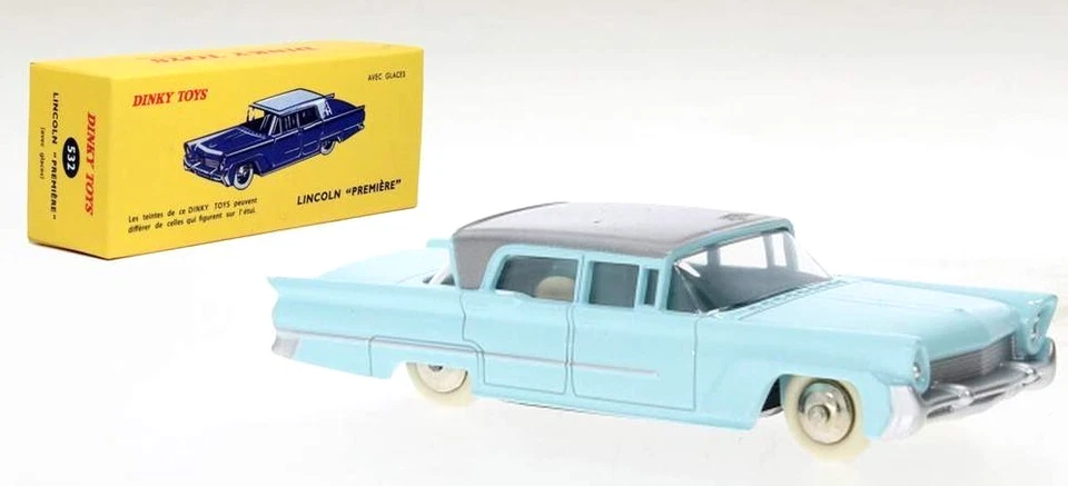 Editions Atlas Dinky Toys Re-Issue 532 Lincoln Premiere - Turquoise & Silver — 第 1/1 张图片