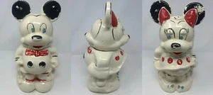 Vintage McCoy Disney Turnabout Mickey Minnie Mouse Cookie Jar Double Sided - Picture 1 of 16