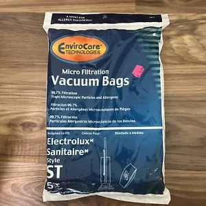 5 bolsas de vacío de microfiltración EnviroCare se adapta a Electrolux Sanitaire Style ST - Imagen 1 de 6