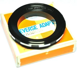 ★ASTRON JAPAN REVERSE RING ADAPTER 55 mm  FOR MINOLTA MD/MC★ - Bild 1 von 2