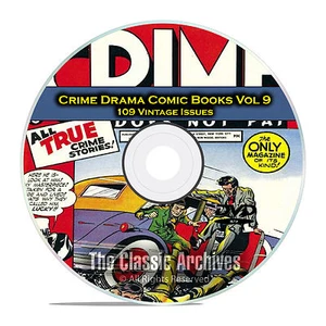 Crime Drama, Suspense, Vol 9, Crime Does Not Pay, 109 Golden Age Comics DVD D82 - Picture 1 of 12