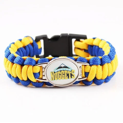 DENVER NUGGETS PARACORD BRACELET - NBA BASKETBALL Cover