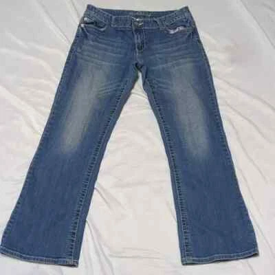 Maurices Dark Washed Original Bootcut Jeans Size 11 12 Short READ - Image 1 of 4