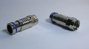 10 x RG6 F-Type Compression Connectors 4 Foxtel NBN Telstra CCTV HFC Coax Cable - Picture 1 of 3