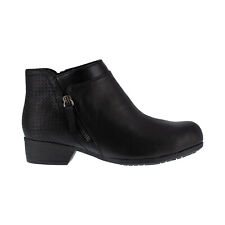 Rockport Womens CARLY Leather Closed Toe Ankle Boots & Booties Black Size 8.0
