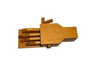 Idea Factory George Bacon 1979 manovella meccanica legno manovella 8,5x3x2” rara vintage - Foto 1 di 2