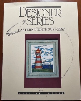 Eastern Lighthouse Sudberry House 326 Designer Series Stripes Birds Water - Image 1 of 2