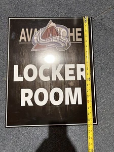 2021/22 Colorado Avalanche Wood Theme Locker Room Sign - Picture 1 of 2