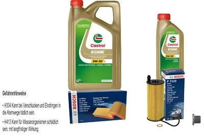 BOSCH Inspección Set 6 L Castrol EDGE 5W-30 LL Para MINI Mini Countryman - Imagen 1 de 4