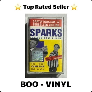 Sparks ~ gratuitous sax senseless violins ~ cassette Tape Play Tested EX / EX - Picture 1 of 7