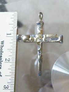 Nail Cross Crucifix Pendant - Approx. 2-1/2" Tall x 1-3/4" Wide FREE SHIP - Picture 1 of 4