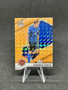Federico Chiesa 2021-22 Mosaic FIFA Road to World Cup Orange Fluorescent Mosaic - Picture 1 of 2