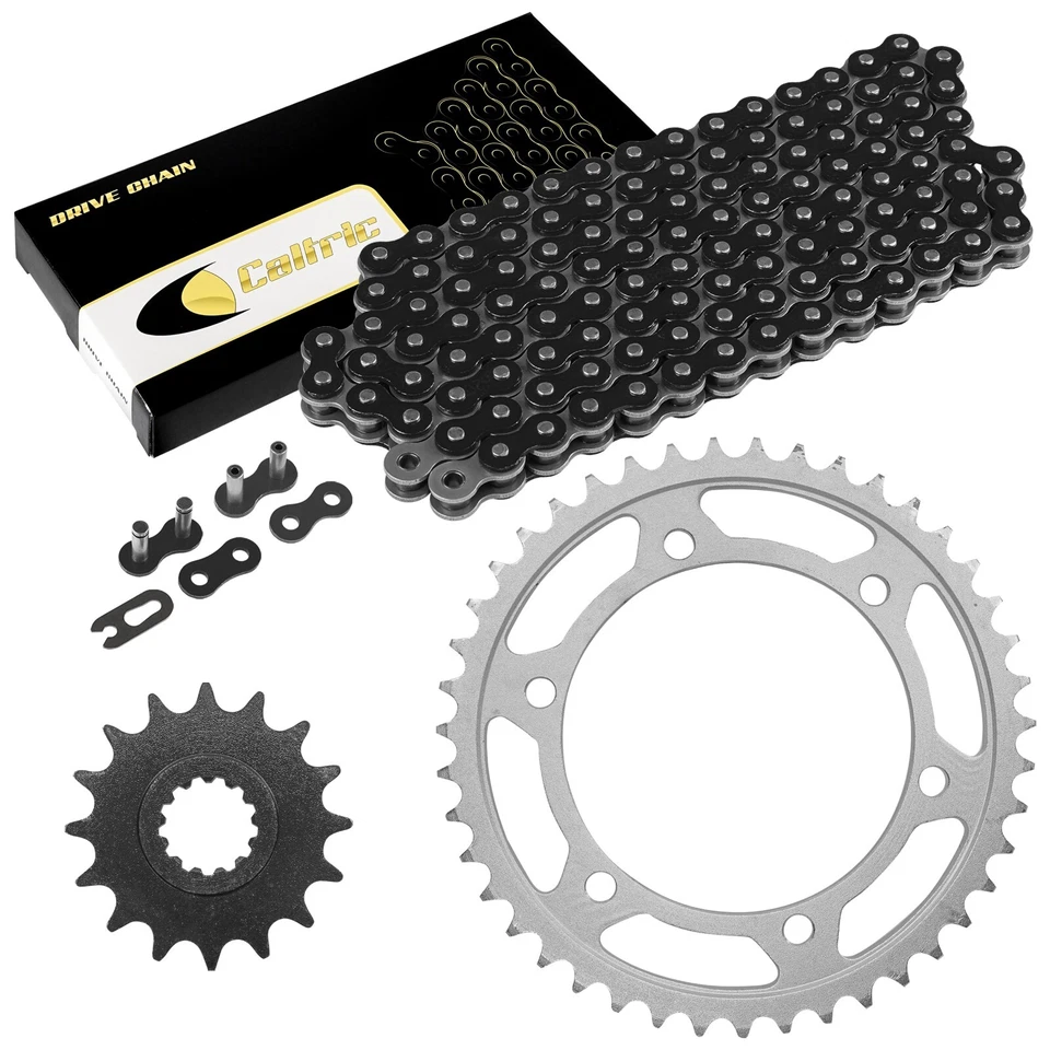 Kit de cadena de transmisión y piñón negro para Yamaha YZF-R1 1998-2003 tipo cadena 530 Foto 1 de 4