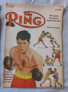 September 1953 - Roland La Starza The RING Boxing  Illustrated Magazine VG - Picture 1 of 2
