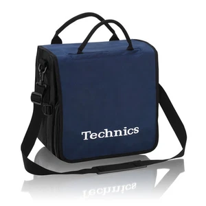 Technics DJ Record Bag Ruck Sack 50 vinyl LP Navy White Logo SL 1200 SL 1210 - Picture 1 of 6