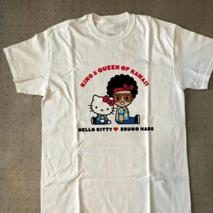 Bruno Mars Hello Kitty Unisex Cotton T-Shirt S to 5XL US1048 - Picture 1 of 2