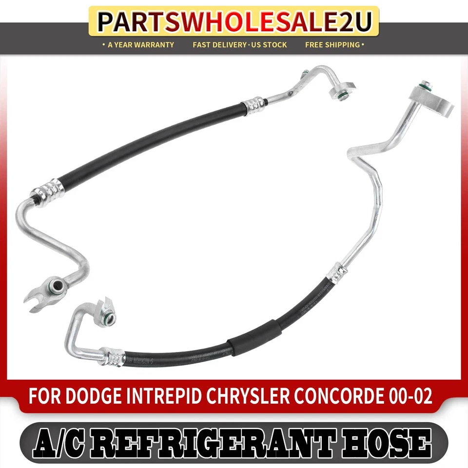 Manguera de aire acondicionado 2 piezas para Chrysler Concorde 2000 2001 2002 Dodge Intrepid 2001 gasolina Foto 1 de 4
