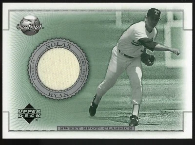 Nolan Ryan 2002 Sweet Spot Classics Game Jersey DP Card# J-NR - Image 1 of 4