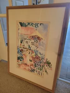 Emily L. Keene Aquarellgemälde signiert nummeriert 165/200 Blumen - Bild 1 von 3