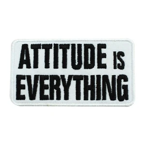 Attitude is everything Patch motivational patch Embroidered Iron on sew on Patch - Picture 1 of 1