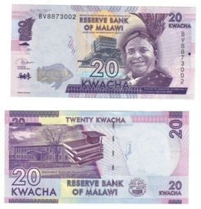 2019 Malawi P63e 20 Kwacha Banknote UNC - Picture 1 of 1