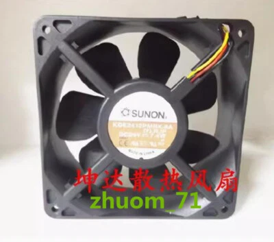 1PC SUNON KDE2412PMBX-6A 24V 7.2W 12CM 2-wire frequency converter fan - Image 1 of 2