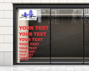 Custom Storefront Window Vinyl Decal Lettering Business Name Sign - Picture 1 of 24