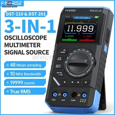 FNIRSI DST-210 DST-201 Digitales Oszilloskop + Multimeter + Signalgenerator NEU - Bild 1 von 4